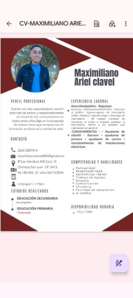 Foto de Maximiliano Ariel clavel